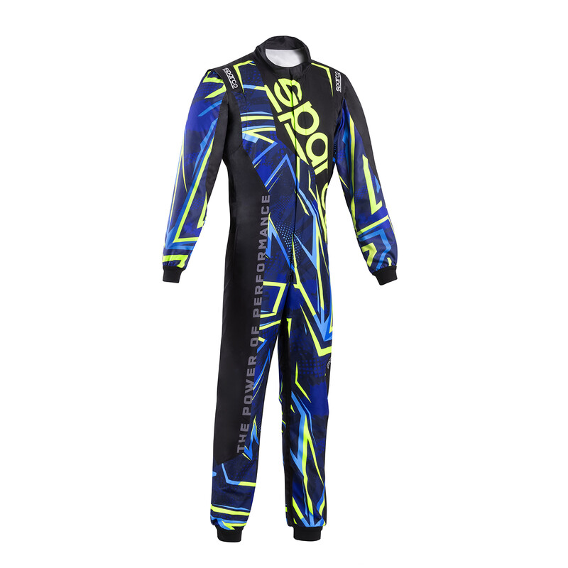 Sparco Prime K Karting Suit, Black & Blue (FIA 8877-2022)