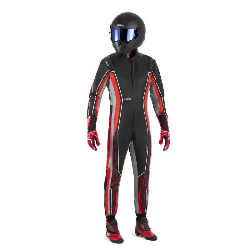 Sparco Superleggera-K Karting Suit, Black & Red (CIK-FIA KC.018.24-0)