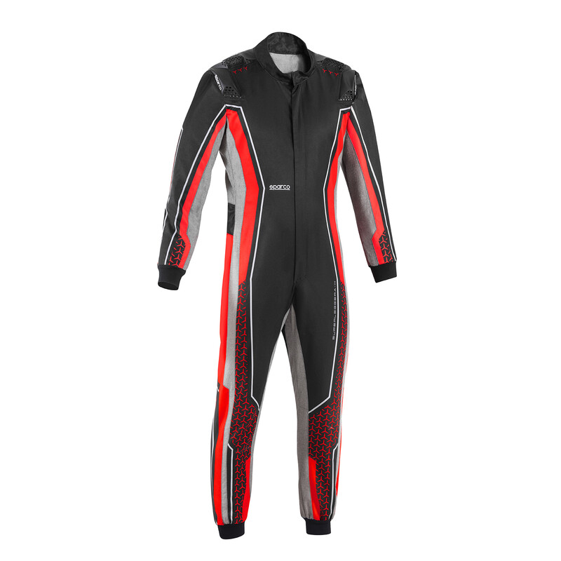 Sparco Superleggera-K Karting Suit, Black & Red (CIK-FIA KC.018.24-0)