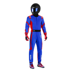 Sparco Thunder Advanced Karting Suit, Blue & Red (CIK-FIA KC.017.24-0)