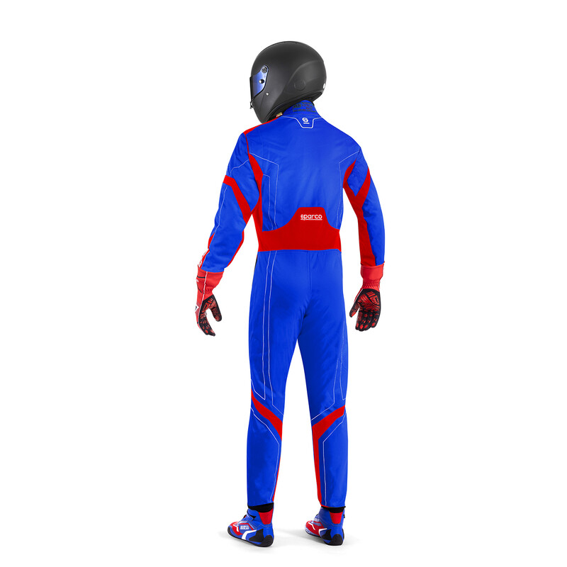 Sparco Thunder Advanced Karting Suit, Blue & Red (CIK-FIA KC.017.24-0)
