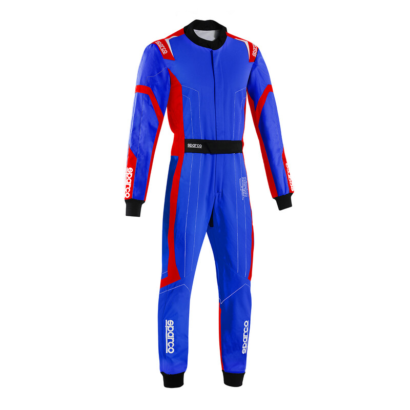 Sparco Thunder Advanced Karting Suit, Blue & Red (CIK-FIA KC.017.24-0)