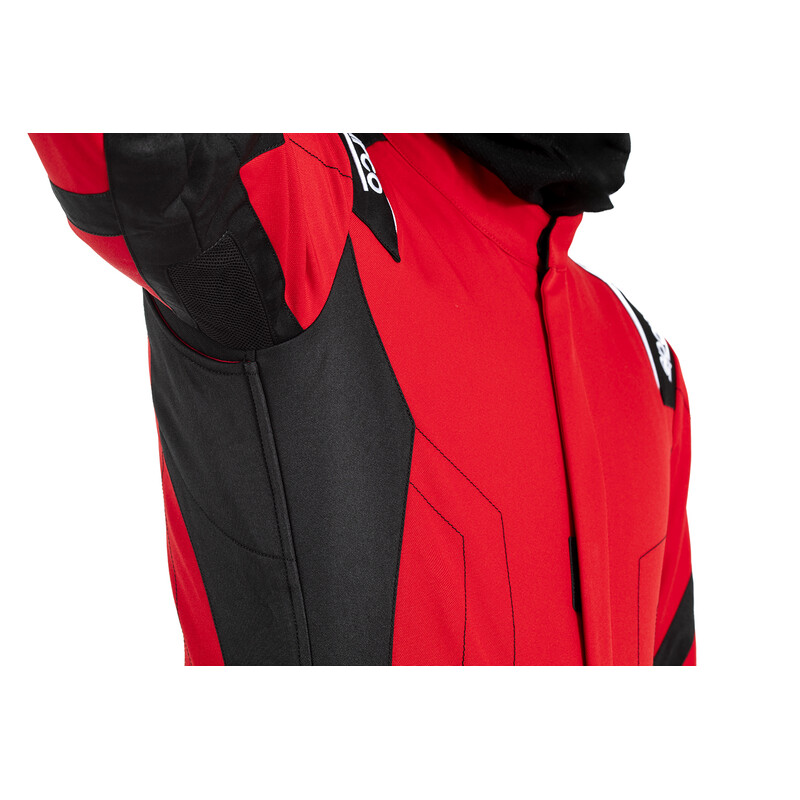 Sparco Thunder Advanced Karting Suit, Red & Black (CIK-FIA KC.017.24-0)