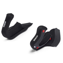 Sparco Cheek Pads for Flux RJ / RJ-i Helmets - Black