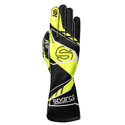 Sparco K-Arrow+ Karting Gloves, Black & Yellow (FIA)