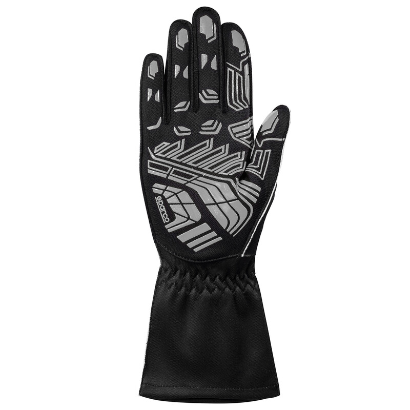 Sparco K-Attack Karting Gloves, Black & Grey