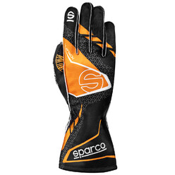 Sparco K-Attack Karting Gloves, Black & Orange