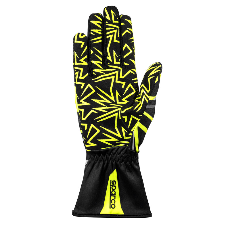 Sparco K-Rookie Karting Gloves, Black & Yellow