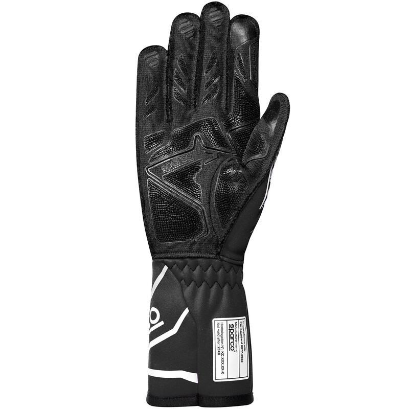 Sparco K-Tide+ Karting Gloves, Black (FIA)