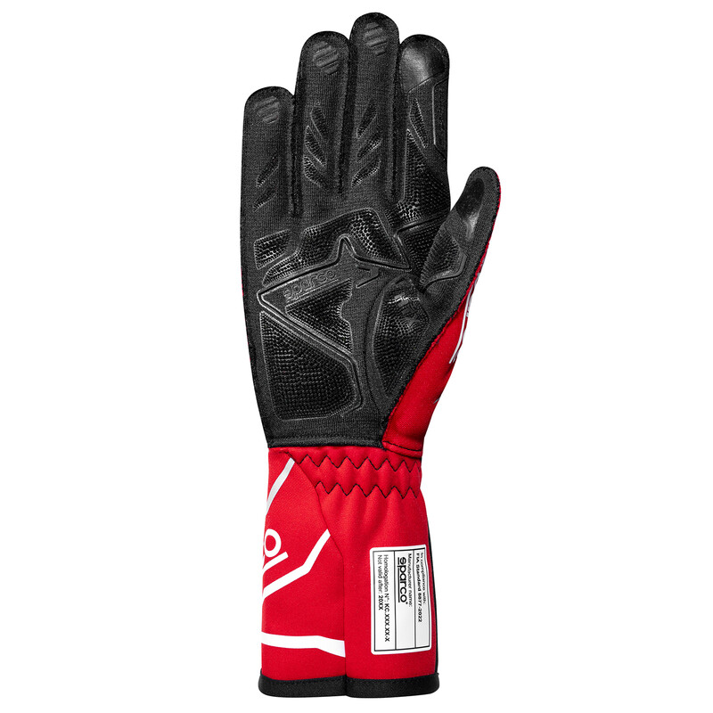 Sparco K-Tide+ Karting Gloves, Red & Black (FIA)