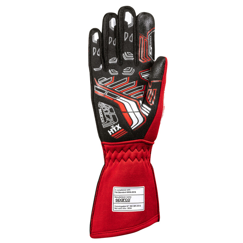 Sparco Arrow+ Gloves, Red & Black (FIA)