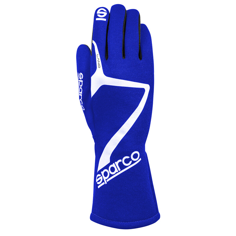 Sparco Land Gloves, Blue (FIA)