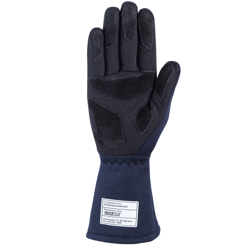 Sparco Land Classic Gulf Gloves, Navy Blue (FIA)