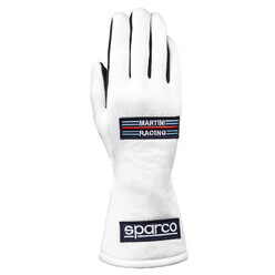 Sparco Land Classic Martini Racing Gloves, White (FIA)