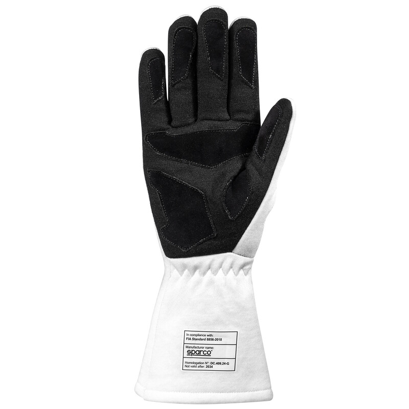 Sparco Land Classic Martini Racing Gloves, White (FIA)