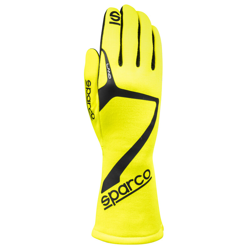Sparco Land Gloves, Yellow (FIA)