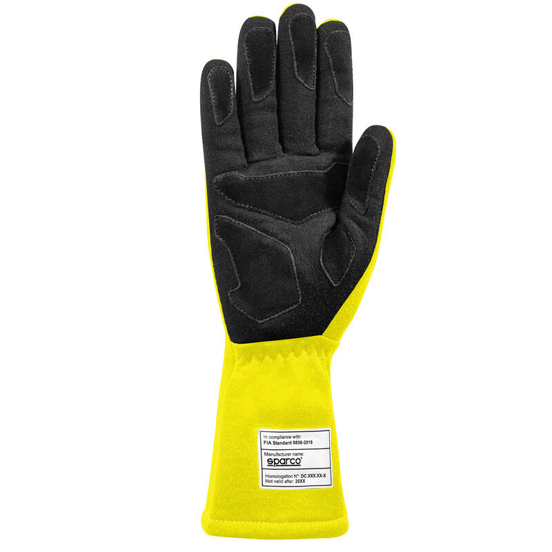 Sparco Land Gloves, Yellow (FIA)