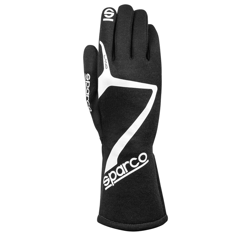 Sparco Land Gloves, Black (FIA)
