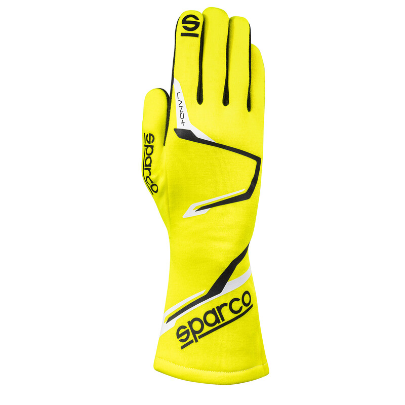 Sparco Land+ Gloves, Yellow (FIA)
