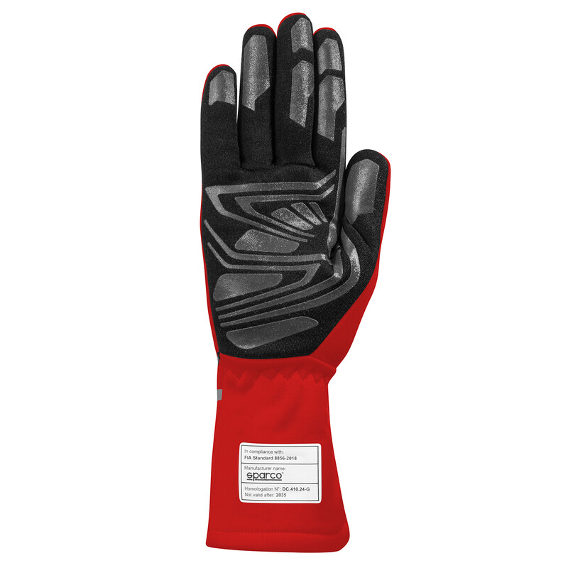 Sparco Land+ Gloves, Red (FIA)