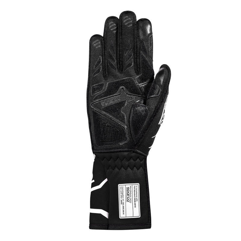 Sparco Tide+ Gloves, Black & White (FIA)