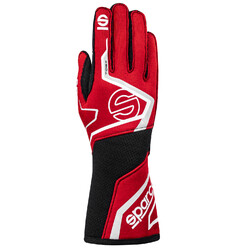 Sparco Tide+ Gloves, Red & Black (FIA)