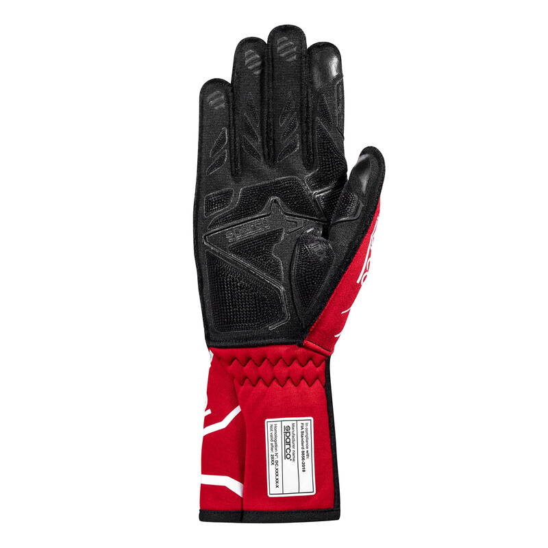 Sparco Tide+ Gloves, Red & Black (FIA)