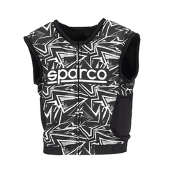 Sparco SJ Pro K-3 Karting Jacket, Black & White