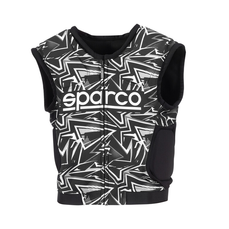 Sparco SJ Pro K-3 Karting Jacket, Black & White