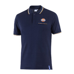 Sparco Gulf Polo Piquet Pocket, Navy Blue
