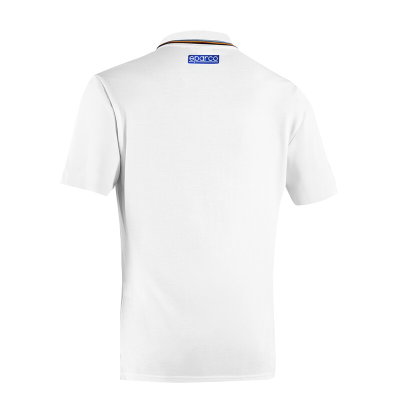 Sparco Gulf Polo Piquet, White
