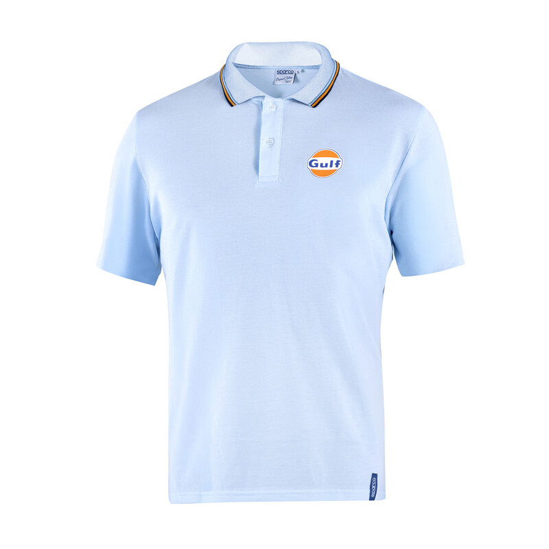 Sparco Gulf Polo Piquet, Cyan