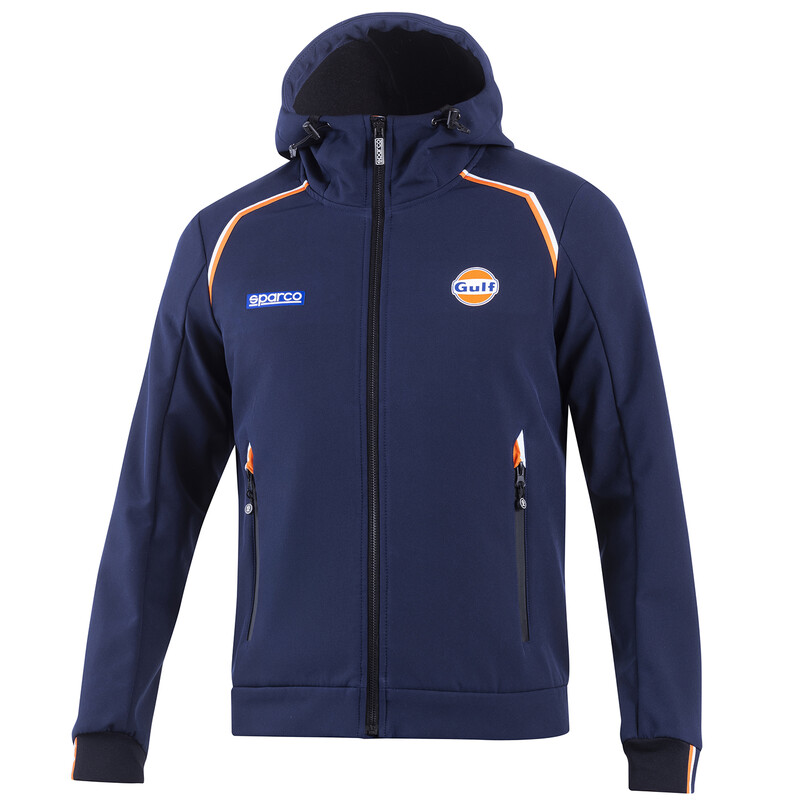 Sparco Gulf Hooded Softshell, Navy Blue
