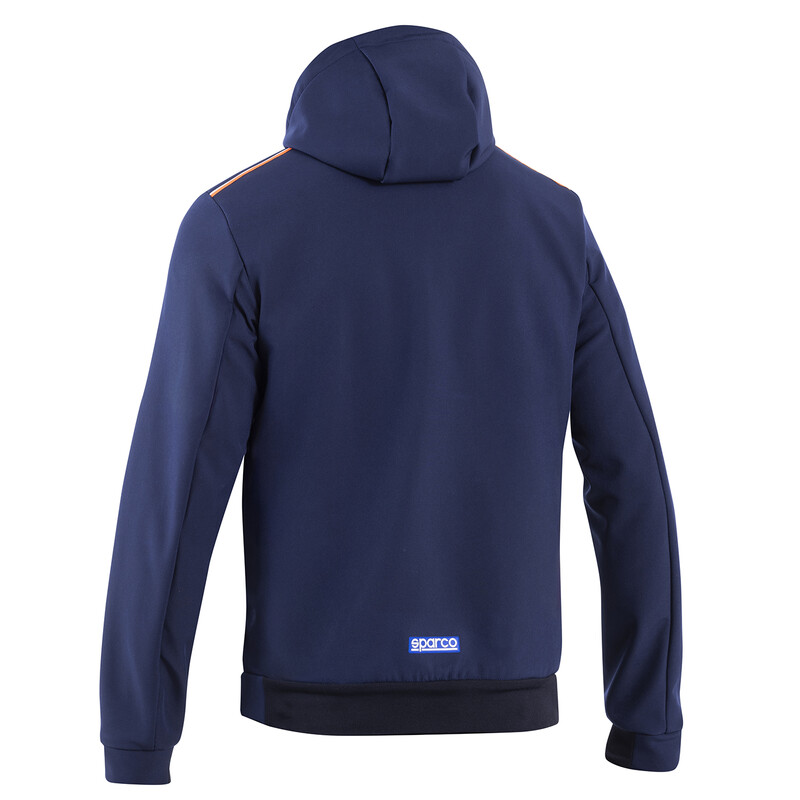 Sparco Gulf Hooded Softshell, Navy Blue