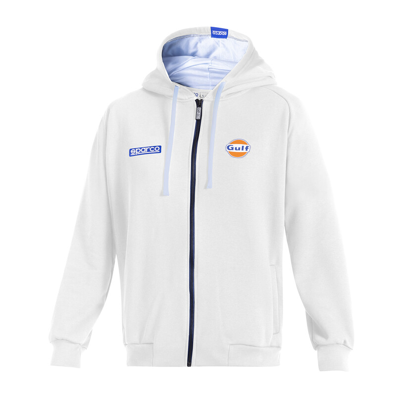 Sparco\u0020Gulf\u0020Hooded\u0020Full\u0020Zip,\u0020White