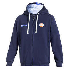 Sparco Gulf Hooded Full Zip, Navy Blue