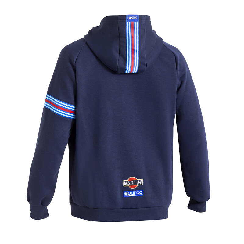 Sparco Martini Racing Hooded Full Zip, Navy Blue