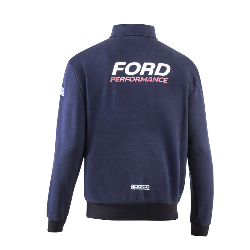 Sparco Ford Performance Half Zip Sweatshirt, Navy Blue