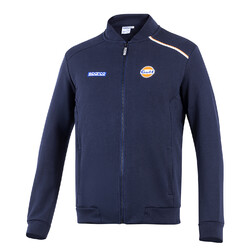Sparco Gulf Full Zip Sweatshirt, Navy Blue