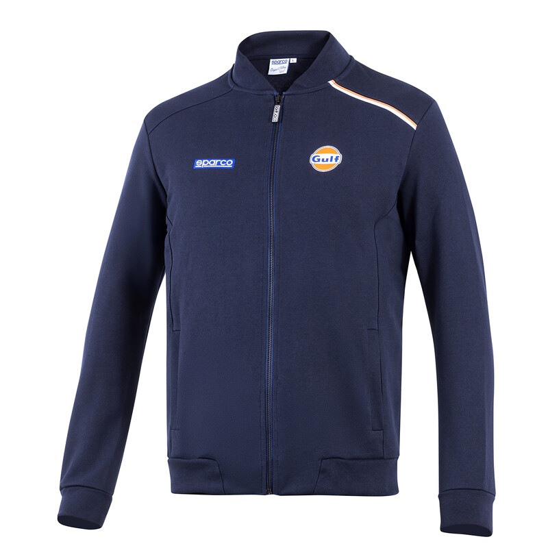 Sparco Gulf Full Zip Sweatshirt, Navy Blue