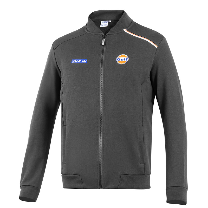 Sparco Gulf Full Zip Sweatshirt, Grey