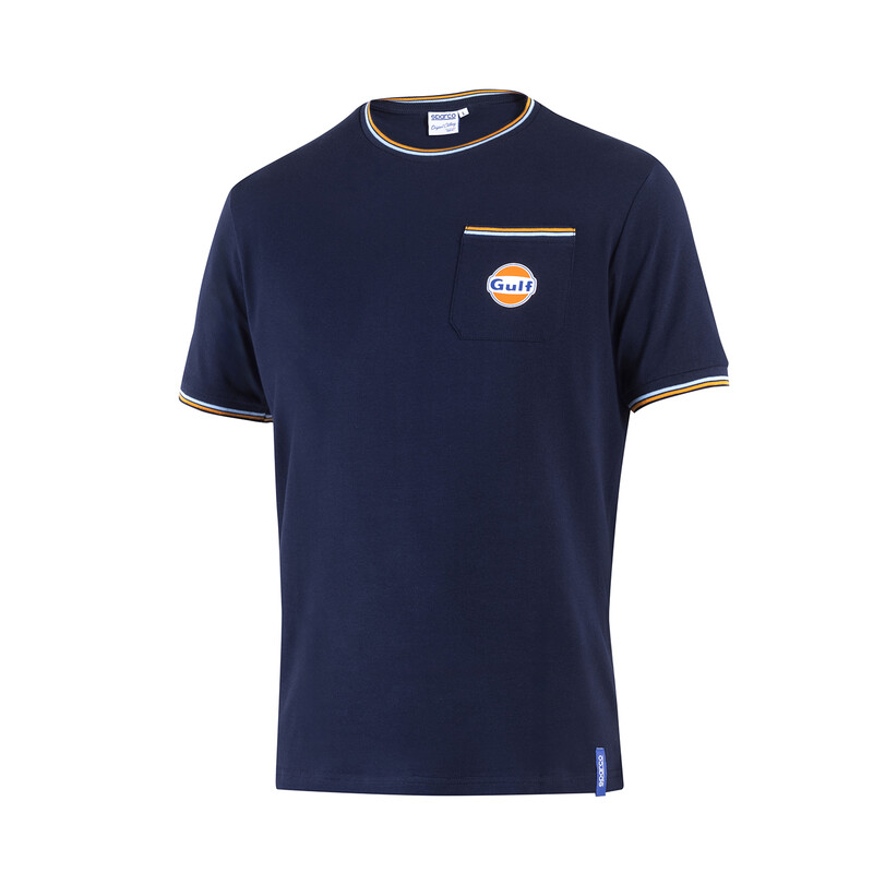 Sparco Gulf T-Shirt Pocket, Navy Blue