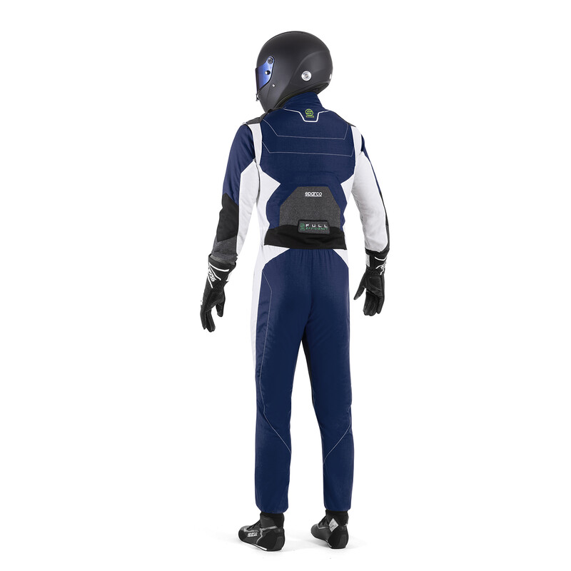 Sparco X-Light Full Efficiency Racing Suit, Blue & White (FIA 8856-2018)