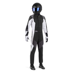 Sparco X-Light Full Efficiency Racing Suit, Black & White (FIA 8856-2018)