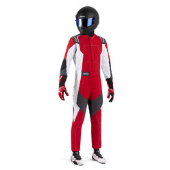 Sparco X-Light Full Efficiency Racing Suit, Red & White (FIA 8856-2018)