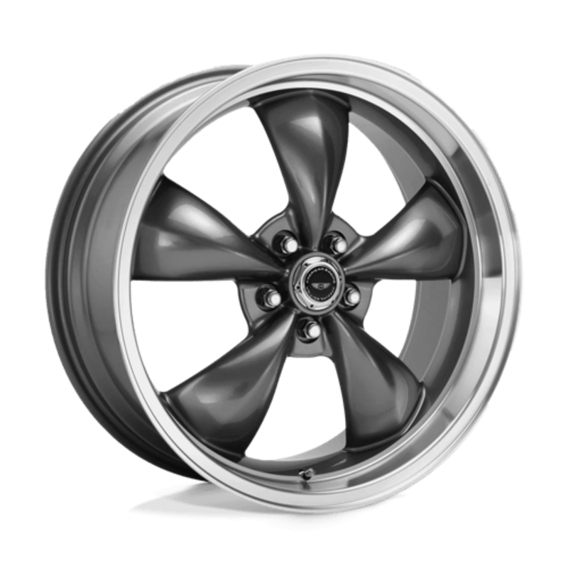 American Racing AR105 Torq Thrust M 18x9" 5x114.3 ET24, Anthracite, Machined Lip