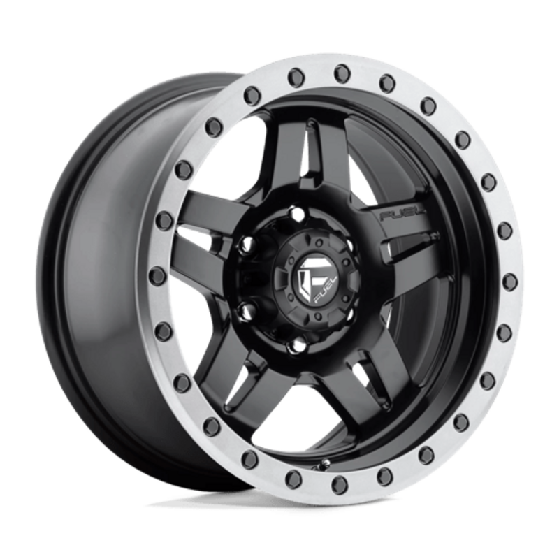 Fuel D557 Anza 18x9" 6x139.7 ET19, Matte Black, Gunmetal Ring