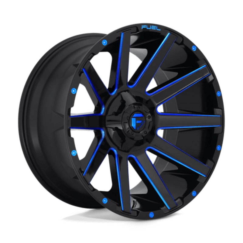 Fuel D644 Contra 20x10" 6x135/139.7 ET-19, Gloss Black & Blue
