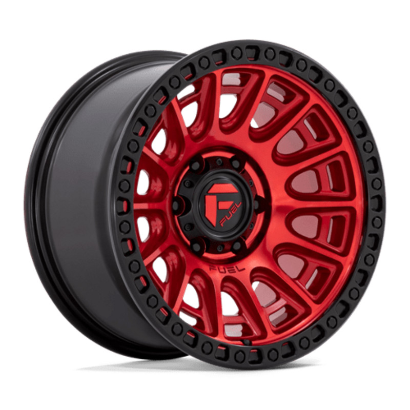 Fuel D834 Cycle 17x8.5" 5x127 ET30, Candy Red, Black Ring