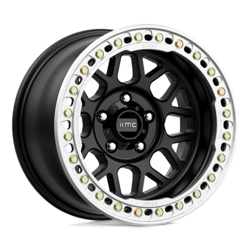 KMC KM235 Grenade Crawl Beadlock 17x8.5" 5x127 ET18, Satin Black